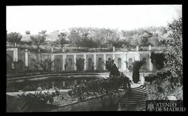 Estanque y jardín de la Quinta en el Pardo (Madrid)