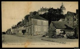 Tarjeta postal de vista general del pueblo y el Castillo de Chaumont-sur-Loire editada por Lévy F...