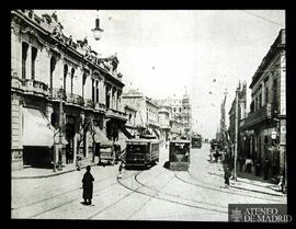 Montevideo. Una sección de la calle Uruguay