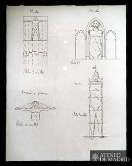 Trazado de proporciones de iglesias (manuscrito de Simón García)