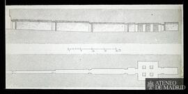 Planta y sección de una tumba