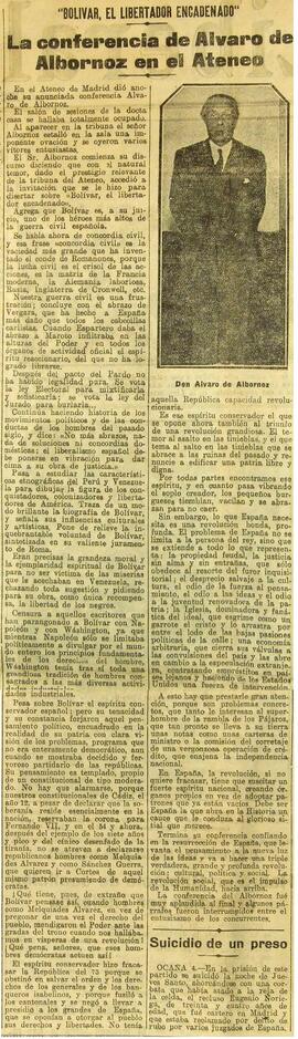 1931-04-05. Extracto de la conferencia de Álvaro de Albornoz. El Liberal (Madrid)