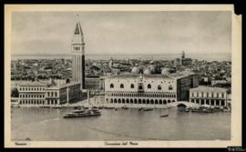 Tarjeta postal circulada de vista panorámica de Venecia desde el mar editada por A. Scrocchi - Mi...