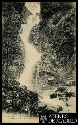 Tarjeta postal de vista del paisaje de la Cascade de la Conche en Vic-sur-Cère editada por Charle...