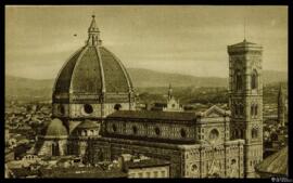 Tarjeta postal de vista general de la Catedral de Santa Maria del Fiore de Florencia editada por ...