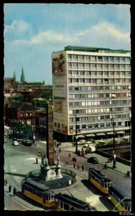 Tarjeta postal a color del Veterbros Passage en Copenhague editada por Rudolf Olsen-Kunstforlag e...