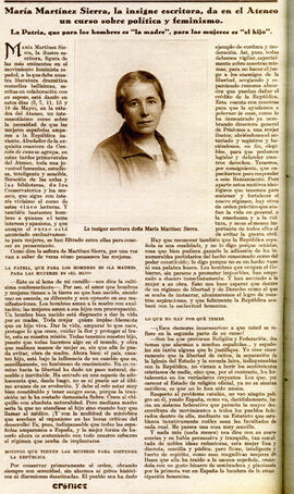 1931-05-10. Curso de María Martínez Sierra. Crónica (Madrid)