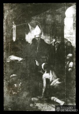 Sevilla. Museo de Bellas Artes. Murillo, Bartolomé Esteban: "Santo Tomás Villanueva dando li...