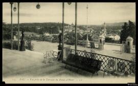 Tarjeta postal de vista panorámica de Pau desde la terraza del Palais d'Hiver editada por Lévy Fi...