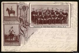 Tarjeta postal circulada del Cuerpo de Músicos del Königs-Ulanen-Regiment editad por Wilh. Opperm...