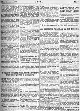 1931-05-12. Un ateneísta dirige la palabra a los manifestantes desde el ministerio de la Gobernac...