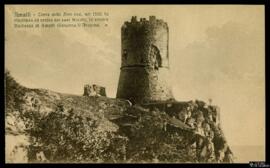Tarjeta postal de vista exterior de la Torre dello Ziro en Amalfi, donde fue encerrada y asesinad...