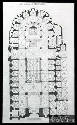 Planta de la Catedral de Barcelona.