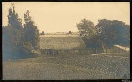 Tarjeta postal de vista exterior de paisaje de casa y cultivo cerca de Plön, fotografía de F. Hen...