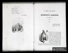 Páginas 50 y 51 del libro "Escenas Andaluzas", con grabados