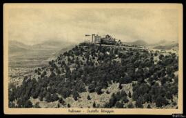 Tarjeta postal de vista panorámica del Castello Utveggio de Palermo