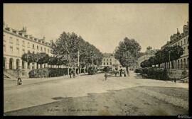 Tarjeta postal de la Place de Grammont en Pau editada por los Neurdein Frères en París