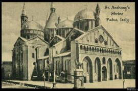 Tarjeta postal de vista exterior de la Basílica de San Antonio de Padua