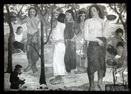 
Lión. Museo de Bellas Artes. Gauguin: "Nave nave mahana" (1890)
