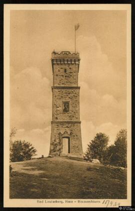 Tarjeta postal de la Torre de Bismarck o Bismarckturm en Bad Lauterberg editada por Stengel &...