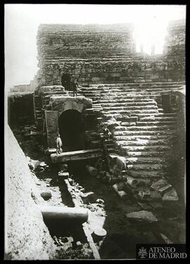 Detalle del Teatro romano de Mérida