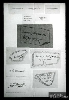 Diversas firmas del Greco