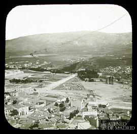 
Blick von der Akropolis nach dem Hymettus
