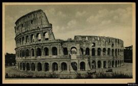 Tarjeta postal de vista exterior del Coliseo de Roma editada por Cesare Capello en Milán