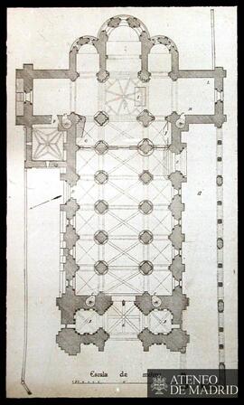 Planta de la iglesia de San Vicente de Ávila.