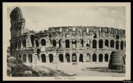 Tarjeta postal de vista exterior del Coliseo de Roma editada por Gigli Mauro en Roma