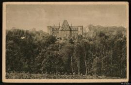 Tarjeta postal de vista panorámica de la villa Schloss Birlinghoven en Sankt Augustin editada por...