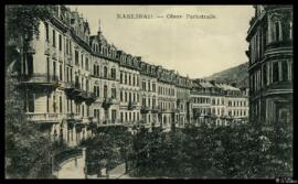 Tarjeta postal de la Obere Parkstrasse de Karlovy Vary editada por el Verlag A. K. K.