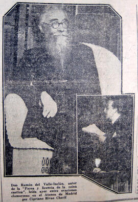 1930-12-03. Lectura de Valle-Inclán por Rivas Cherif. El Liberal (Madrid)