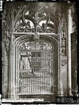 
Puerta del Cardo en la Catedral de León.
